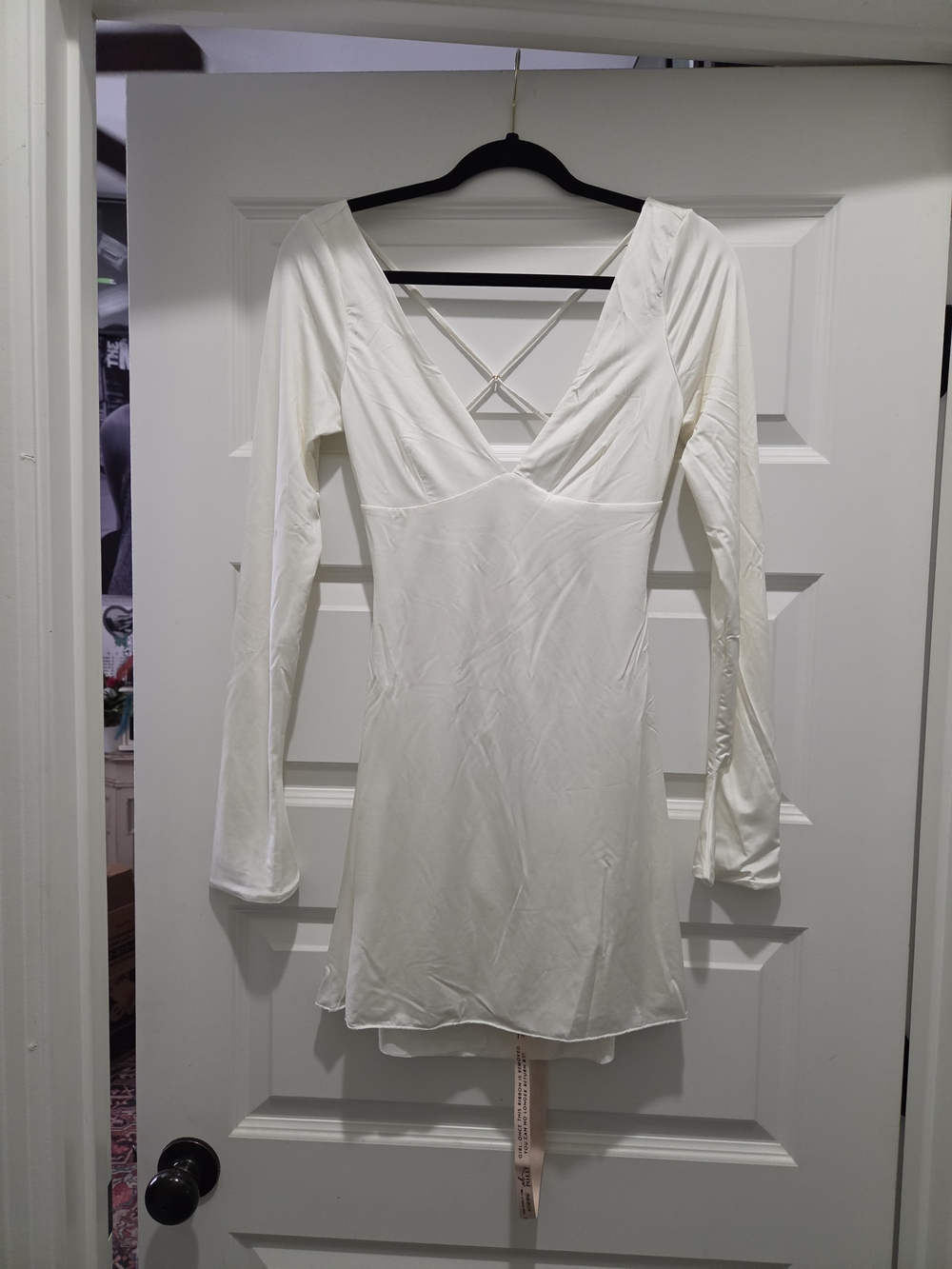 Oh Polly Tansy Open Back Long Sleeve Dress